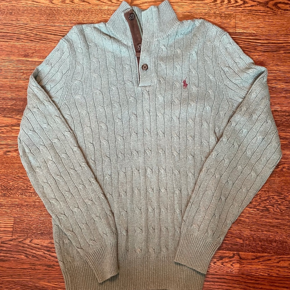 Polo Ralph Lauren Heather Green Pullover Sweater